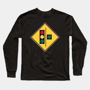 Traffic Lights with Continuous Green Long Sleeve T-Shirt